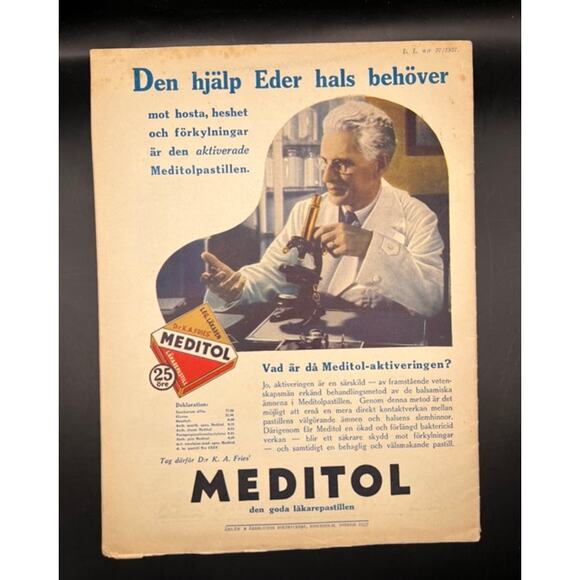 RARE 1937 Swedish Living Life Popular Clark Gable Magazine Gone with the Wind - Picture 2 of 3